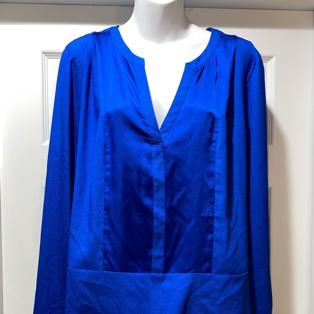 Calvin Klein Satin Front Long Sleeves Shirt